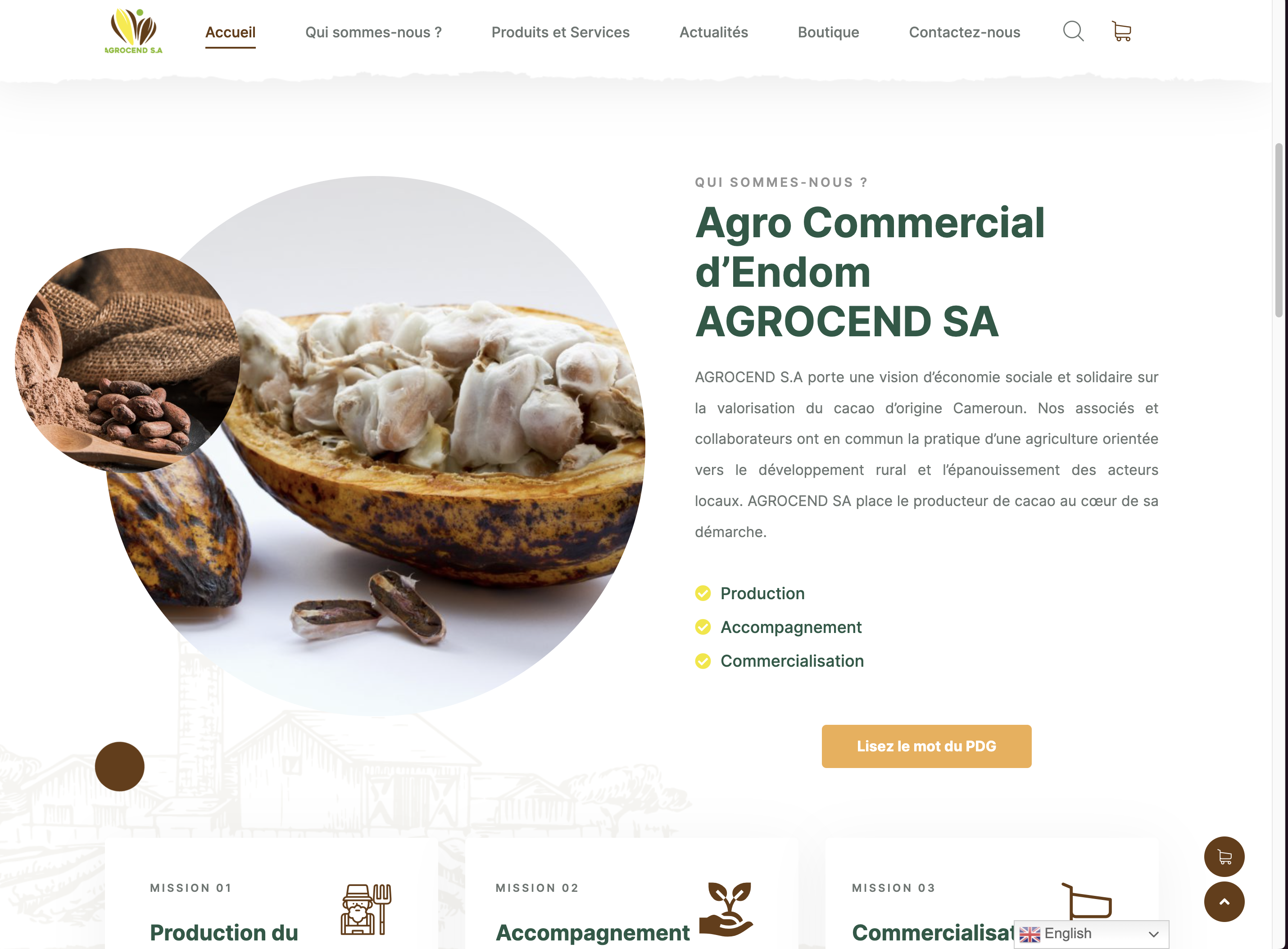 Projet Agrocend réalisé pour Agrocend